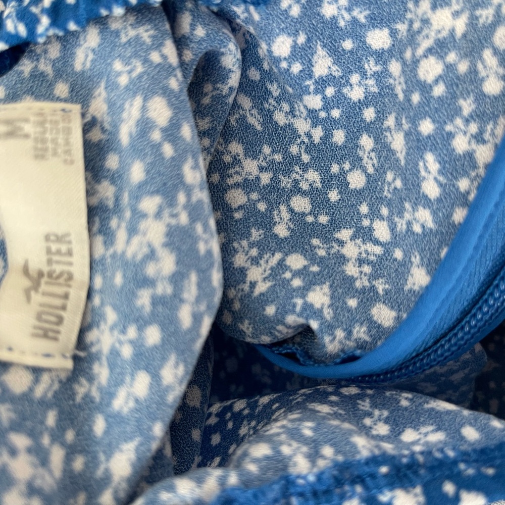 Hollister Blue Floral Midi Dress - Picture 9 of 9